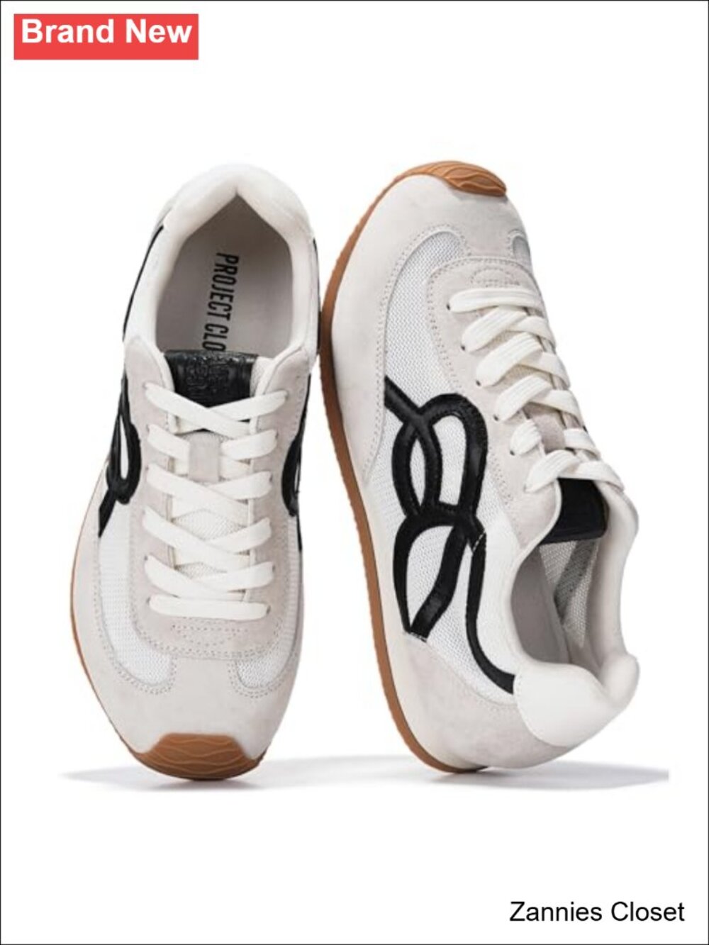 โจ Project Cloud Leather Sneakers Womens Tennis Shoes Memory Foam Water Resistant